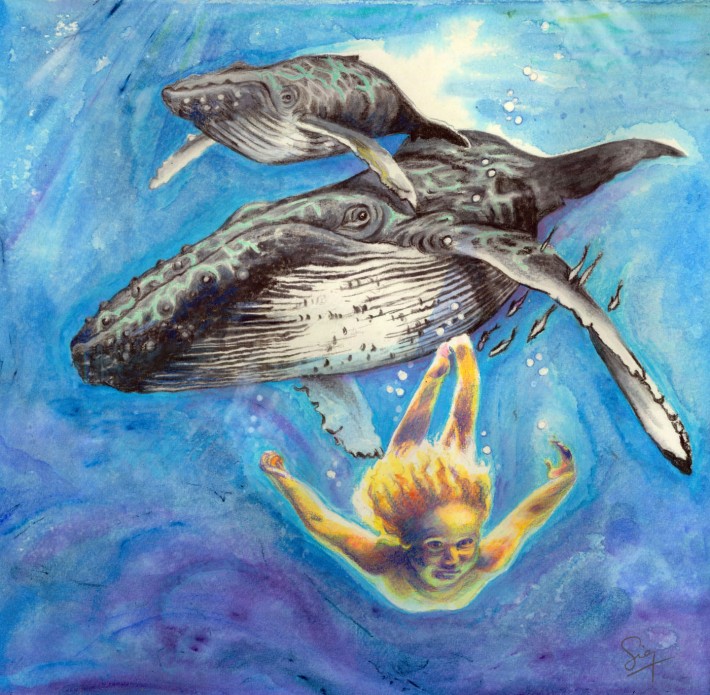 Sigrid Tidmore - Swimming with Whales